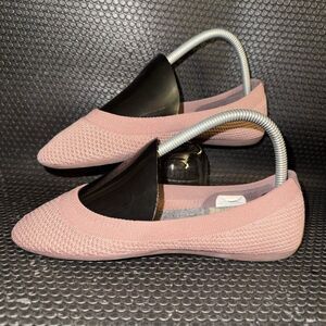 Allbirds Tree Breezers Muave / Pink Knit Ballet Flats Comfort Shoes Women Size 6